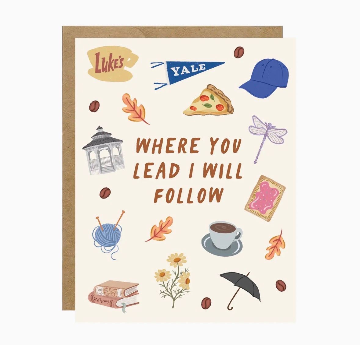 Where You Lead Cozy Fall Gilmore Card
