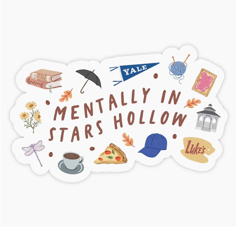 Mentally In Stars Hollow Cozy Fall Gilmore Sticker