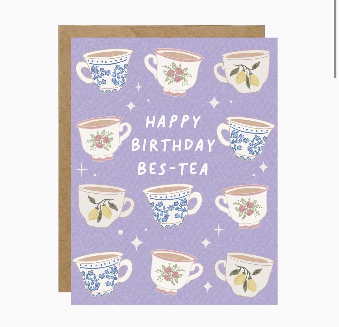 Happy Birthday Bes-tea Card