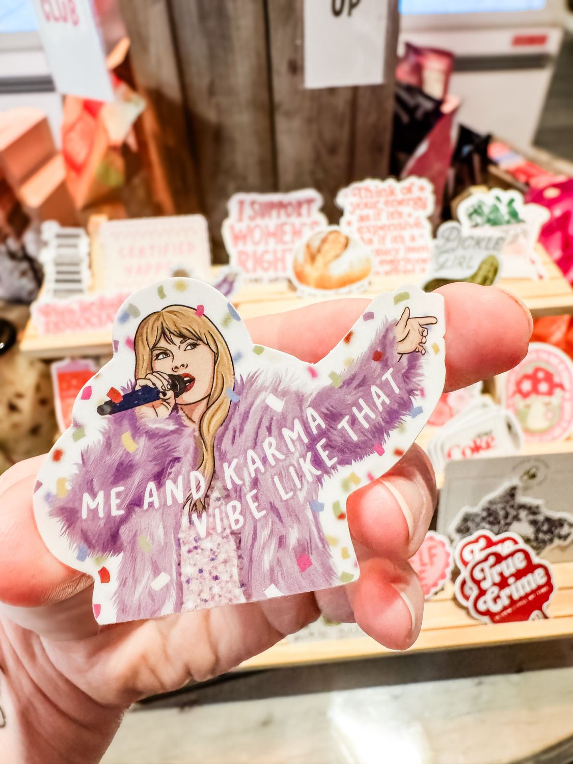 T.Swift Karma Confetti Era Sticker