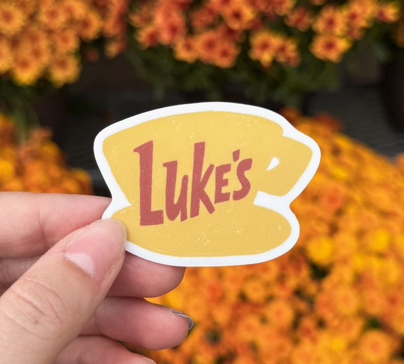Luke’s Coffee Cozy Fall Gilmore Sticker