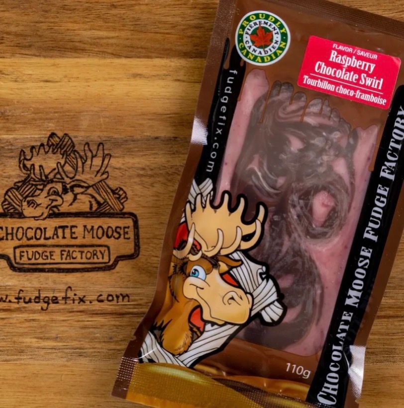 Raspberry Chocolate Swirl Fudge