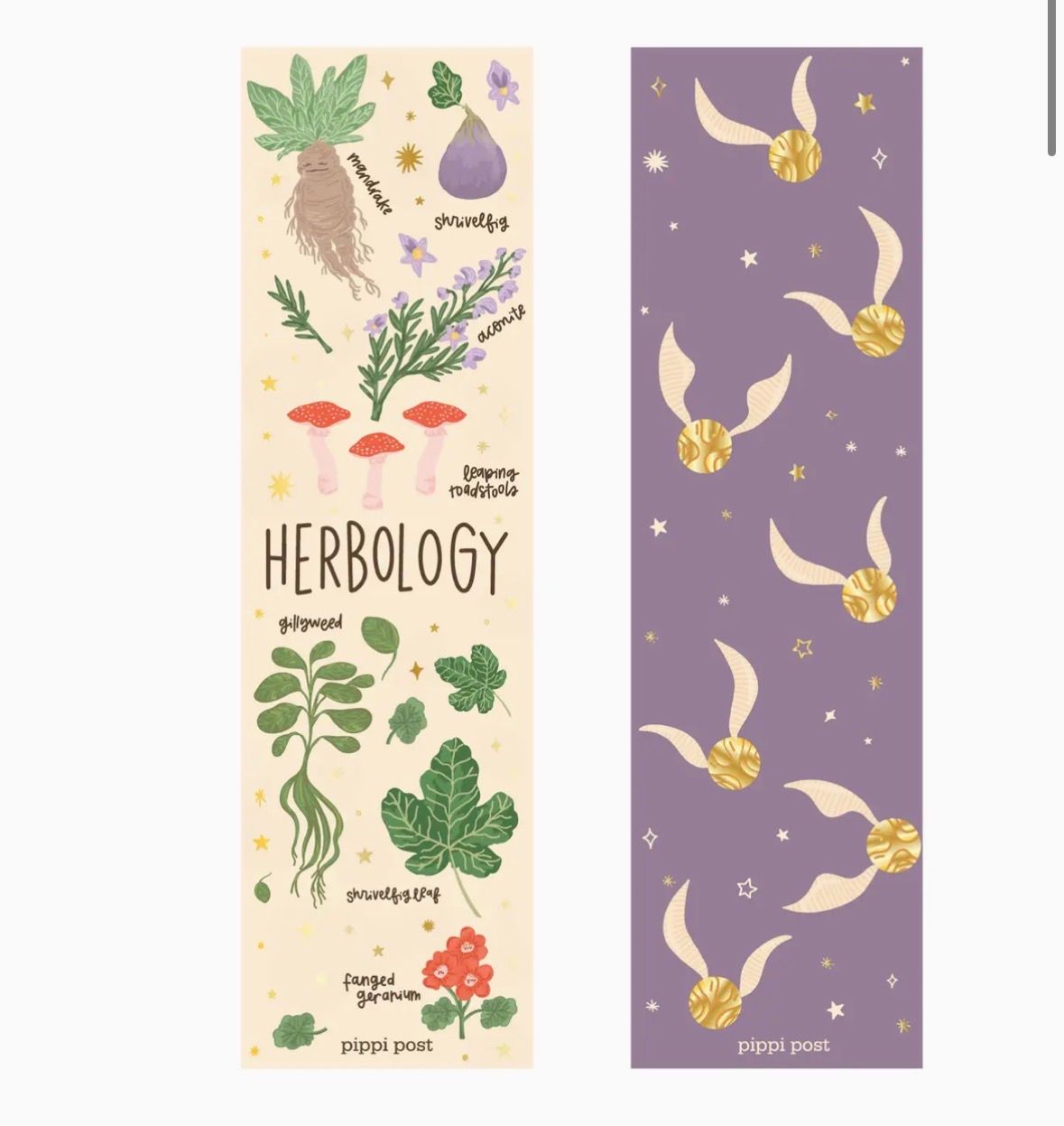Harry Potter Herbology Magic Plants Bookmark