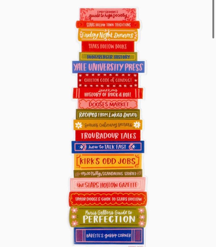 Stars Hollow Book Stack Bookmark