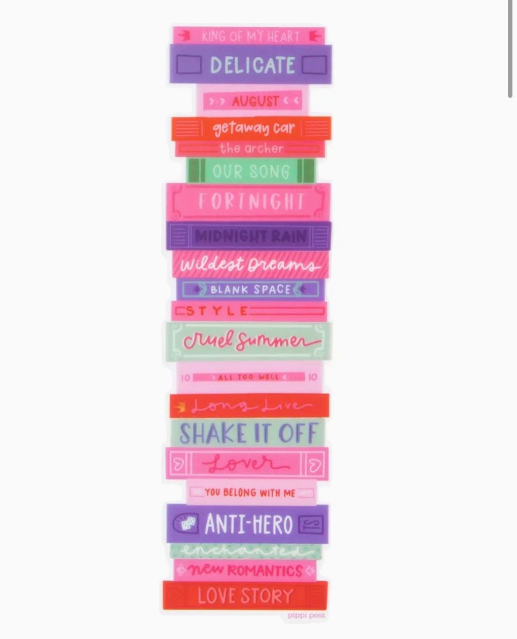 T.Swift Book Tour Bookmark