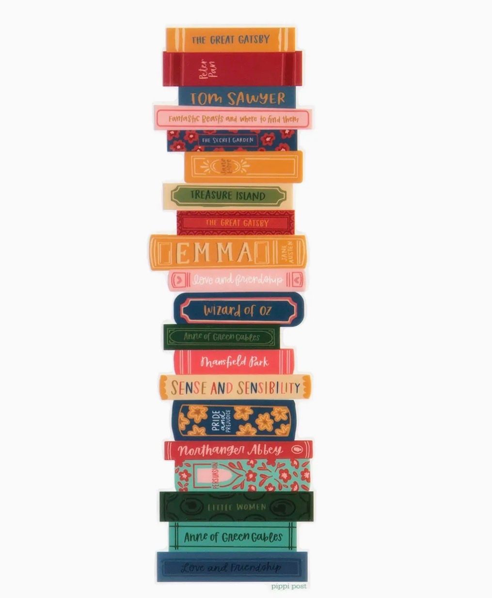 Book Stack Acetate Bookmark