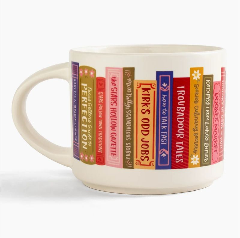 Stars Hollow Bookshelf Large Ceramic Mug
