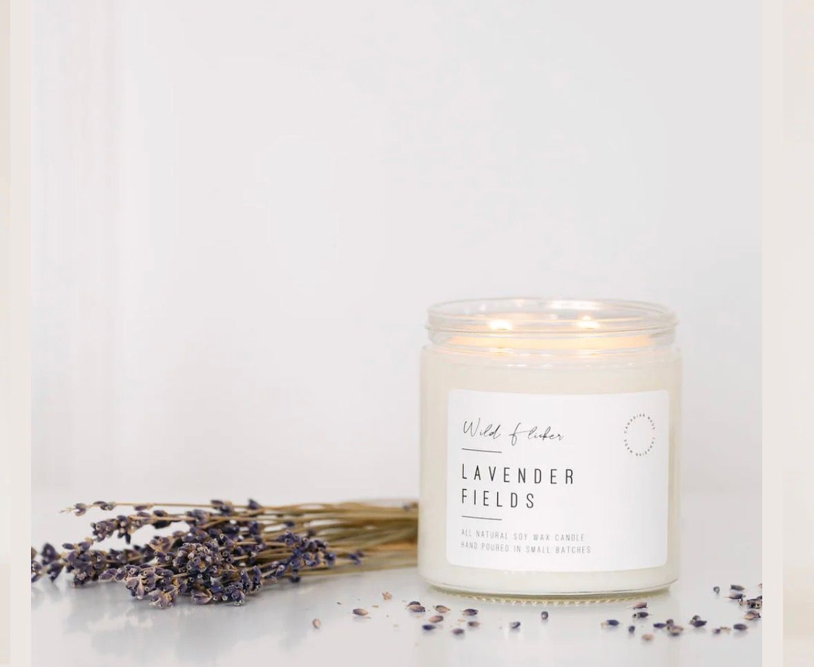 Lavender Fields 8oz Soy Wax Candle