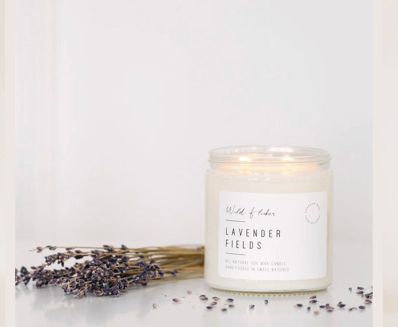 Lavender Fields 8oz Soy Wax Candle