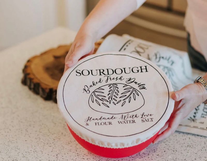 Coated Bowl Cover “ Sourdough” Large 10’