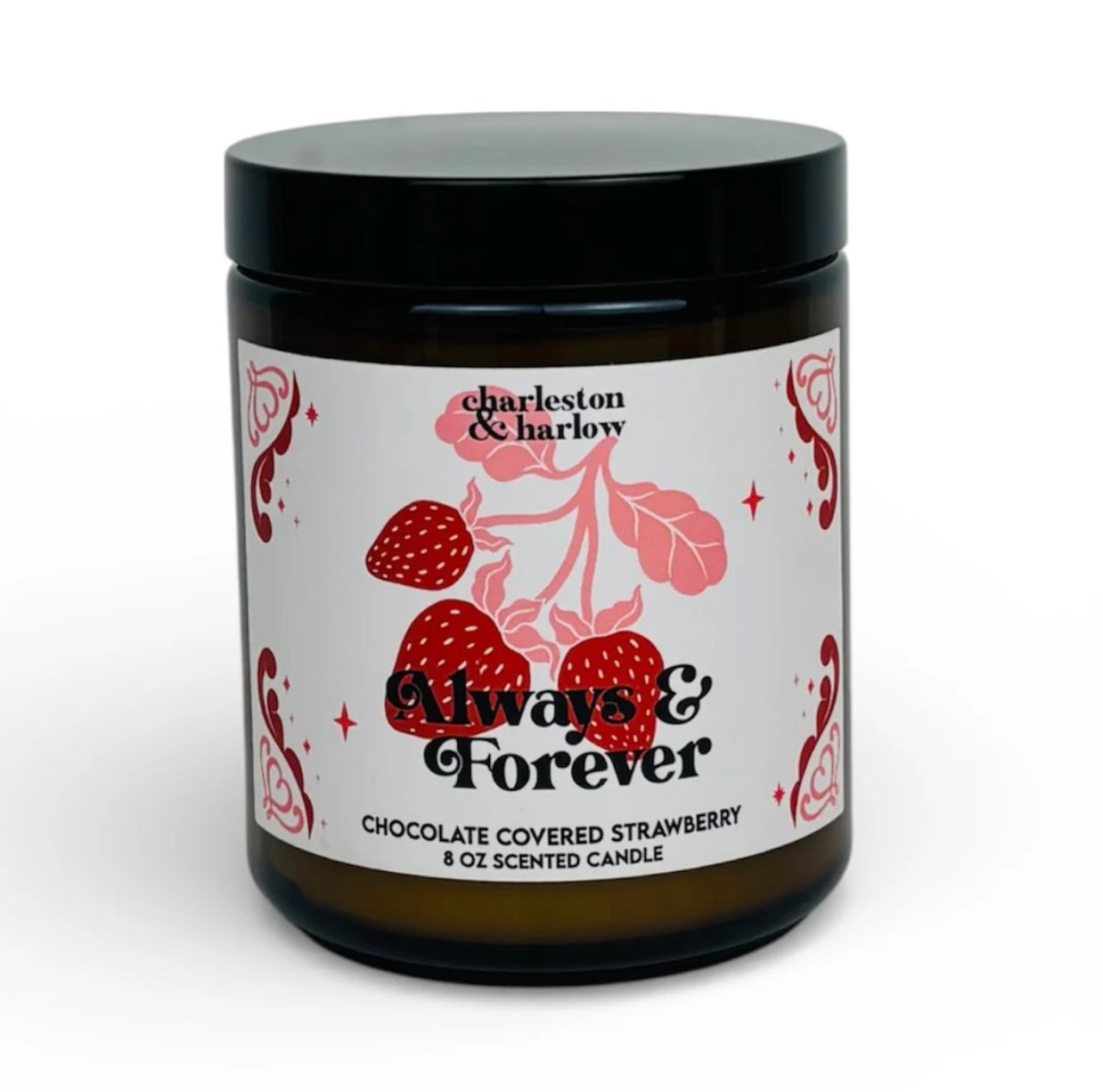 Always &amp; Forever 9 oz Soy Wax Candle Chocolate Covered Strawberry