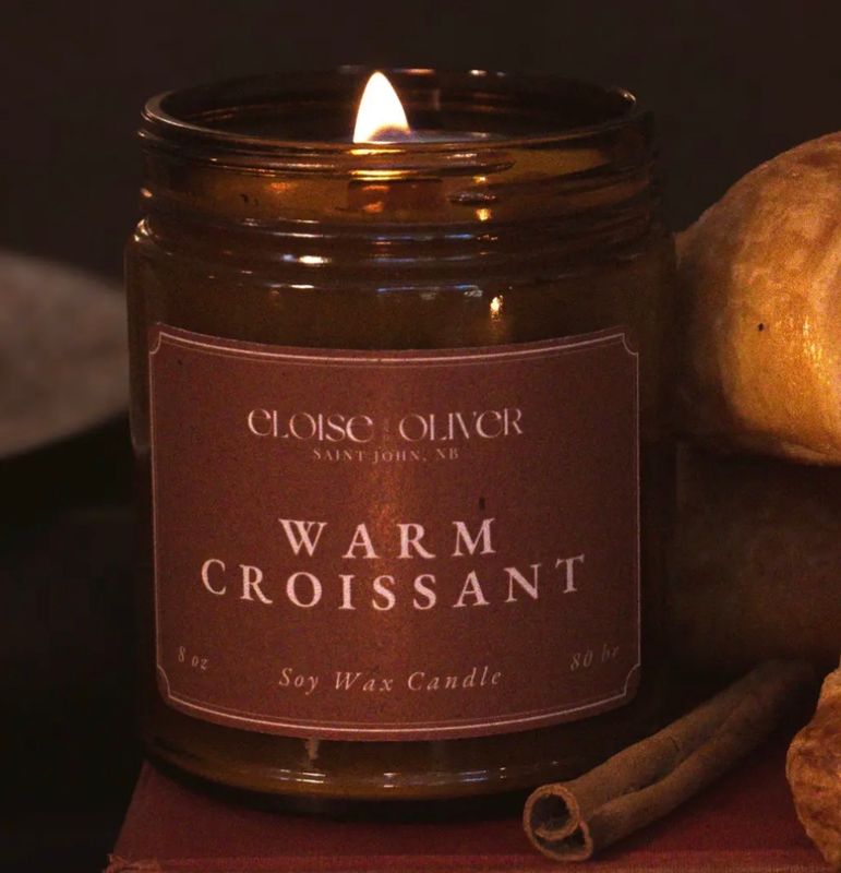Warm Croissant ( 8oz Soy Candle )