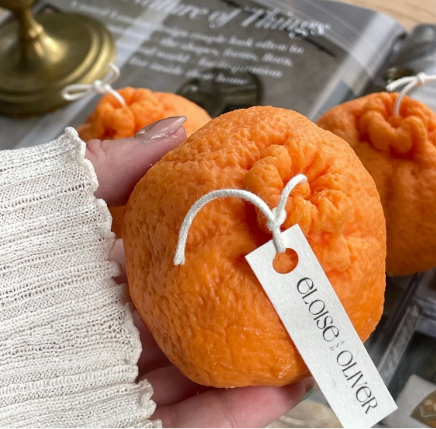 Orange Candle Eloise &amp; Oliver