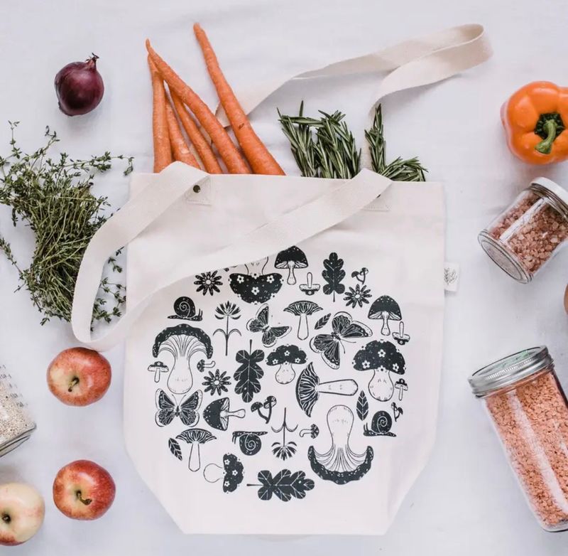 Shroom and Bloom Reusable Tote Bag