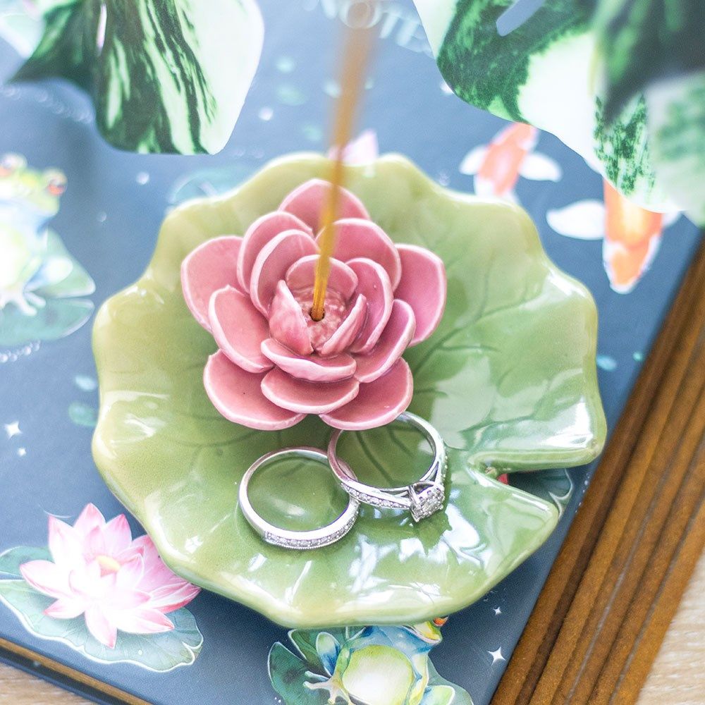 Lily Pad Ring &amp; Incense Dish