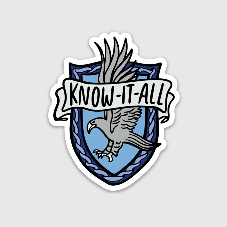 Know-It-All Sticker
