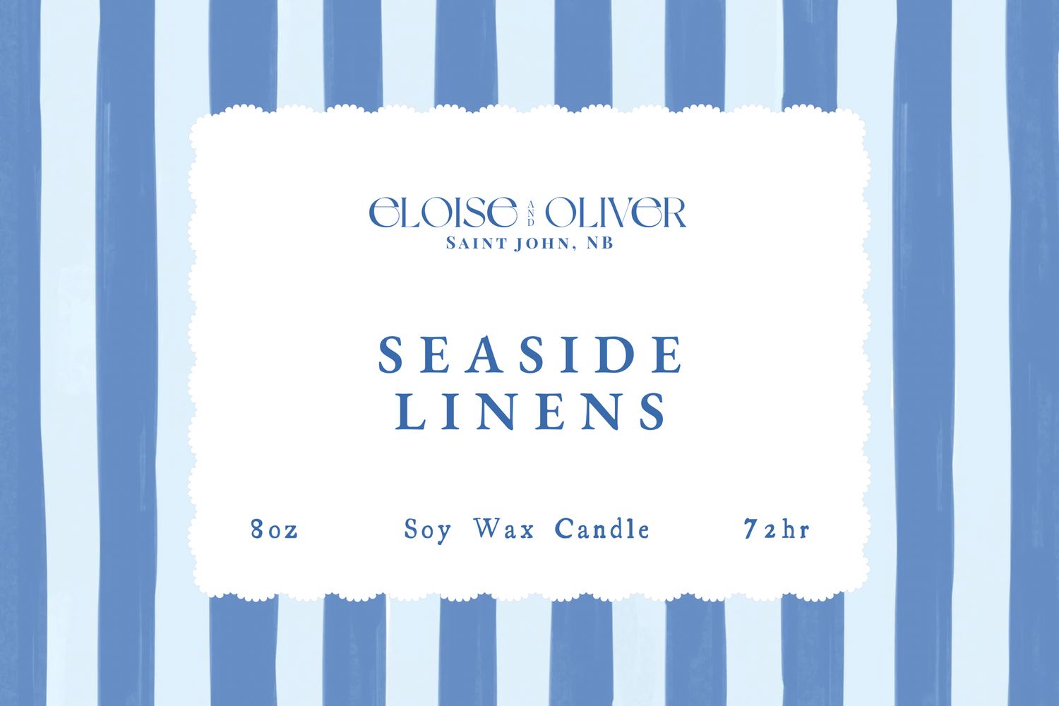 8oz Seaside Linens Candle