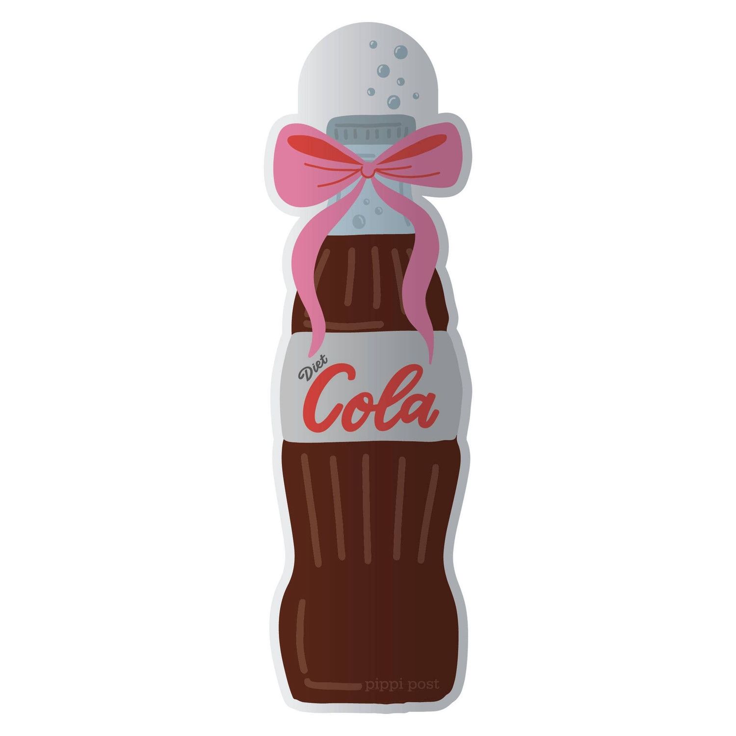 Diet Cola Coquette Bow Transparent Bookmark