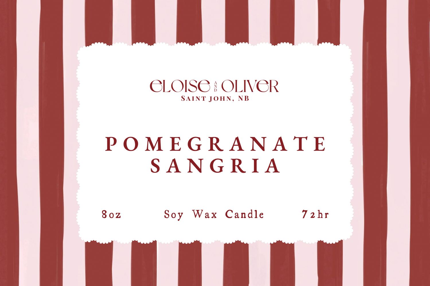 8oz Pomegranate Sangria Candle