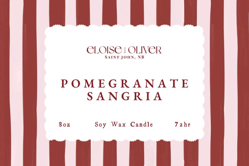 8oz Pomegranate Sangria Candle