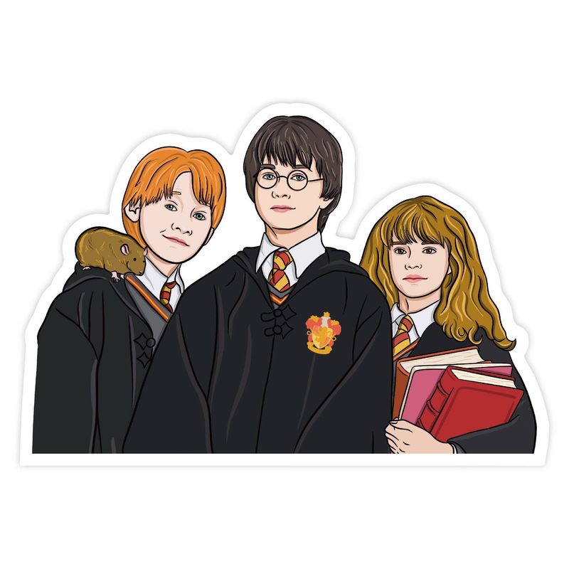 Magical Trio - Wizarding School Pop Culture Vinyl Sticker