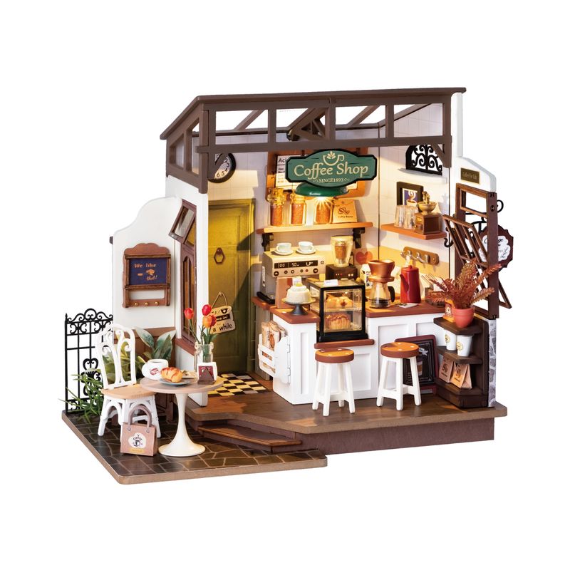 DIY Miniature House Kit: Slow Life Café