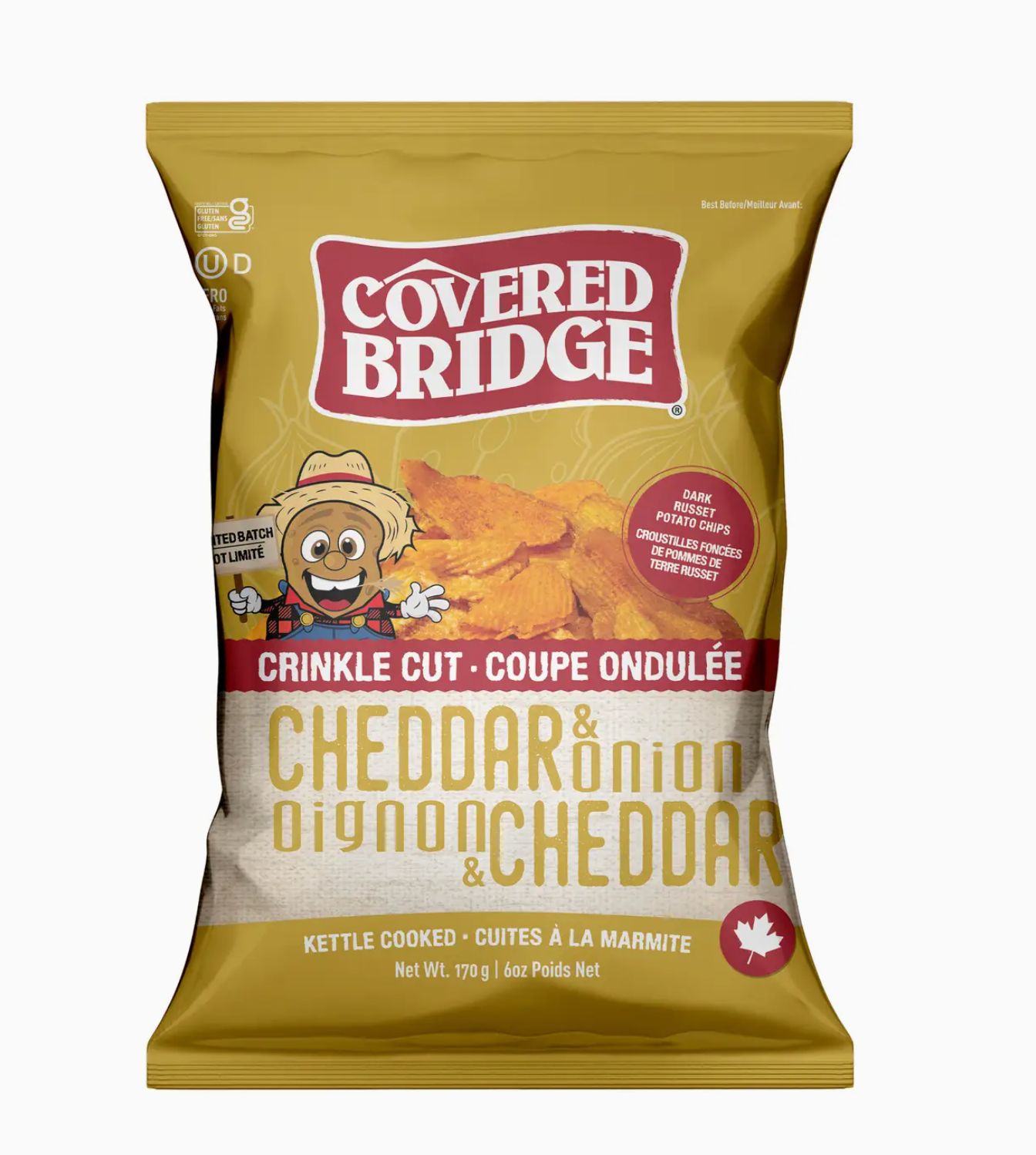Cheddar &amp; Onion Crinkle Cut Chips (170g)