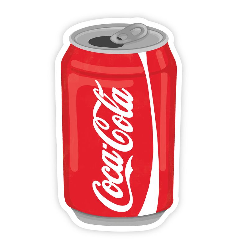 Crispy Red Cola Can - Soda Pop Drink Vinyl Sticker