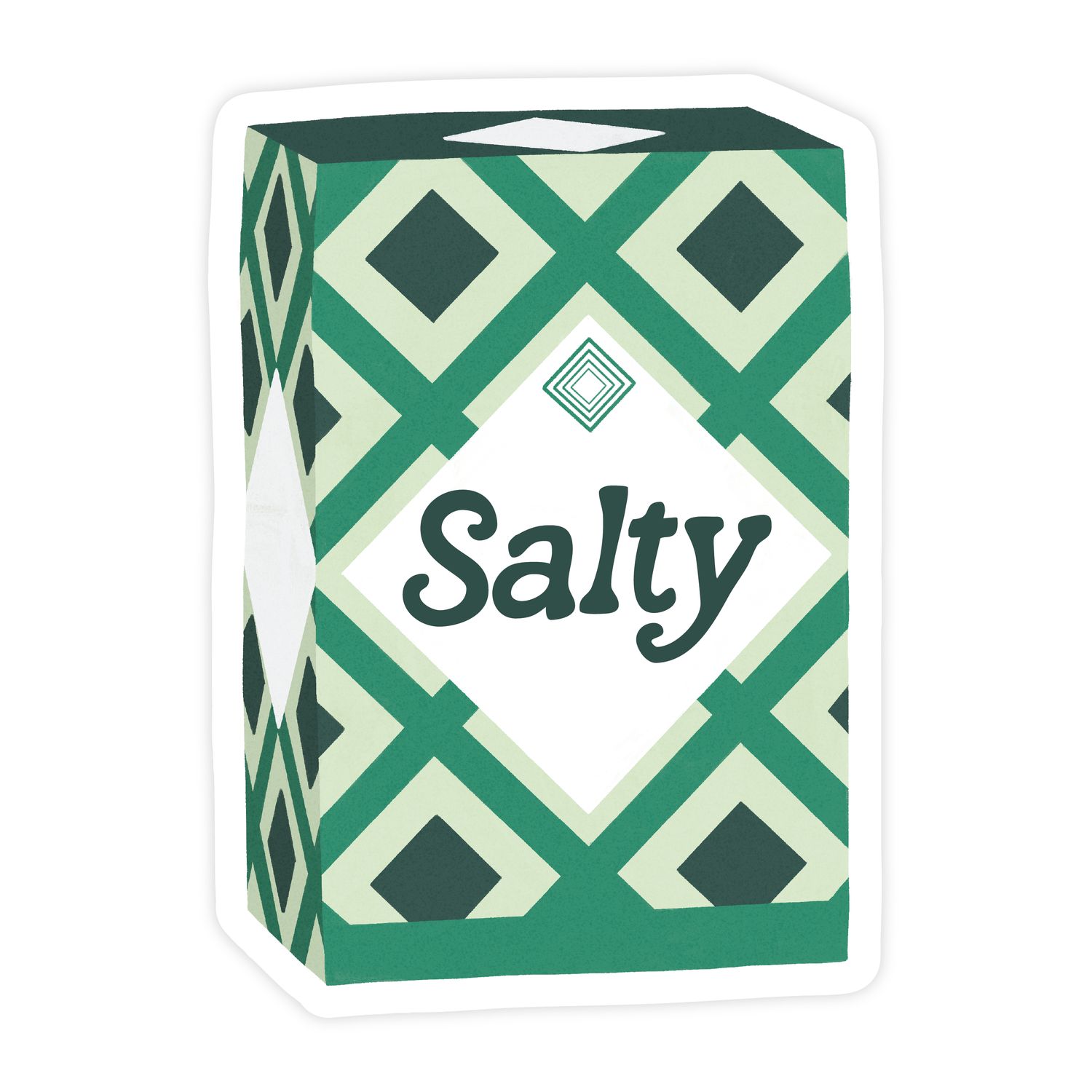 Salty - Foodie Vinyl Sticker