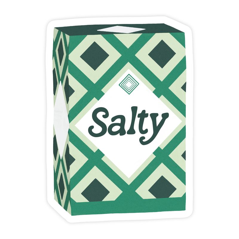 Salty - Foodie Vinyl Sticker