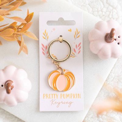 Pretty Pumpkin Autumn Keyring