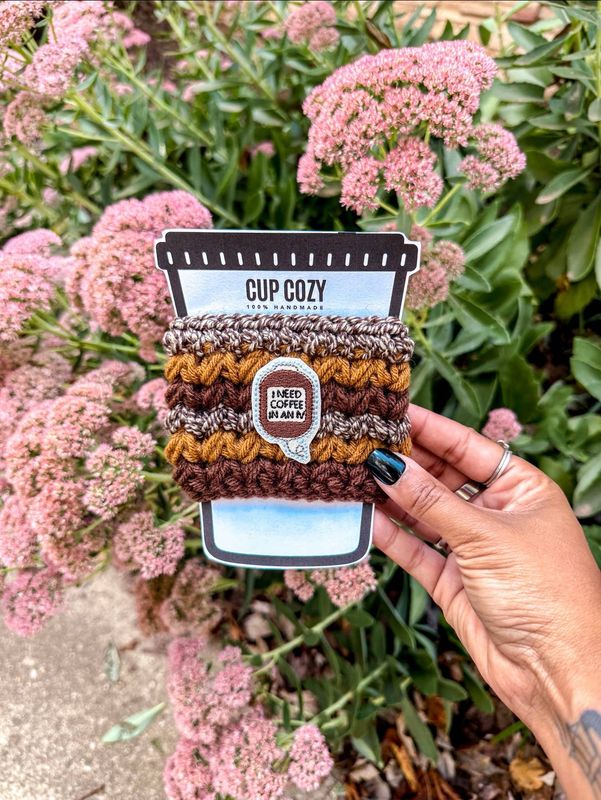 I Need Coffee In An IV Cozy / Coffee Cozy / Cup Cozy / Cafe