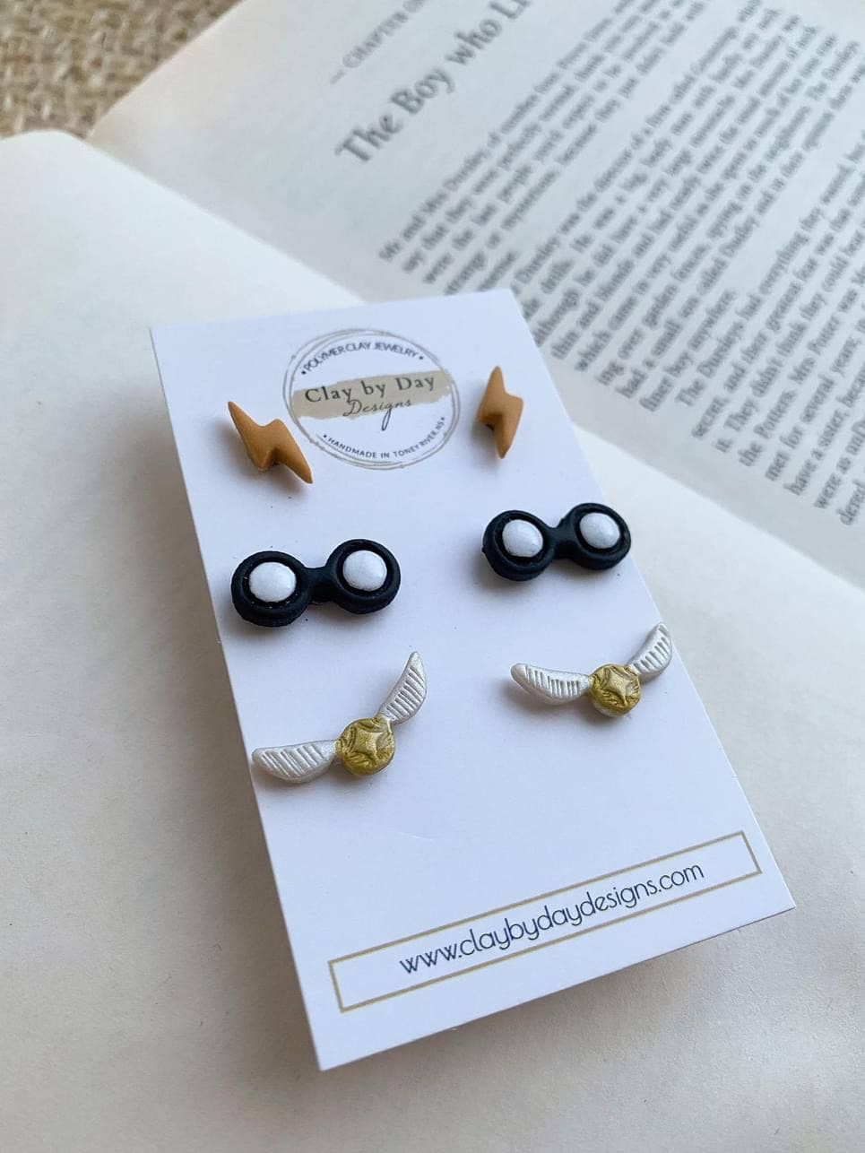 Harry Potter Stud Earring Trio | Golden Snitch