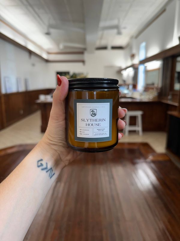 Slytherin Candle - Harry Potter (Soy or Beeswax)