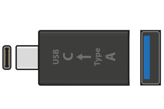 USB3.0 Type-A Socket to Type-C Plug OTG Adaptor