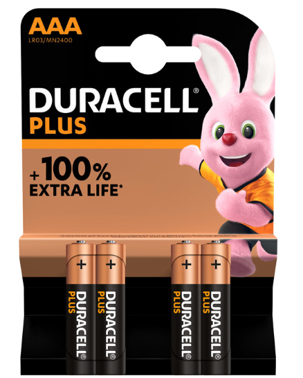 Duracell Plus Power Alkaline Batteries AAA
