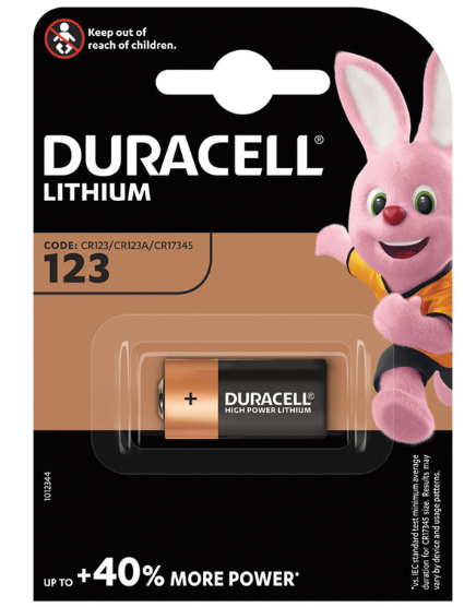 Duracell CR123 Lithium Battery
