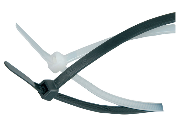 cable ties 4.8 x 200mm, white - bag of 100