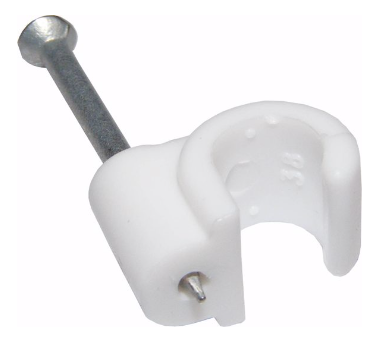 7mm RG6/100 WHITE Clips
