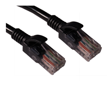 0.5m CAT 5E Patch Lead RJ45 BLACK