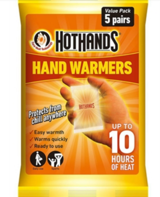 HOT Hands - Pack of 5 Hand Warmers