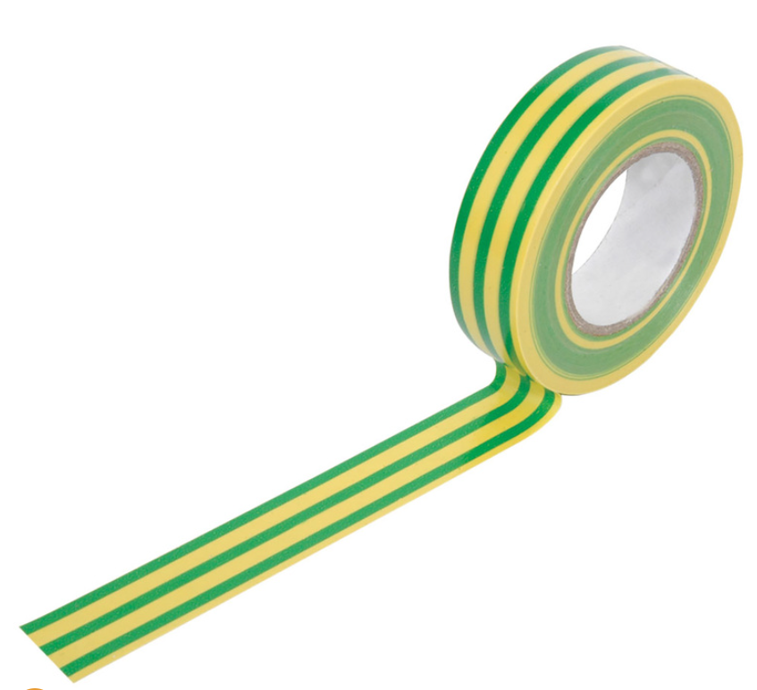 Insulation Tape - Green/Yellow 19mm x 20m