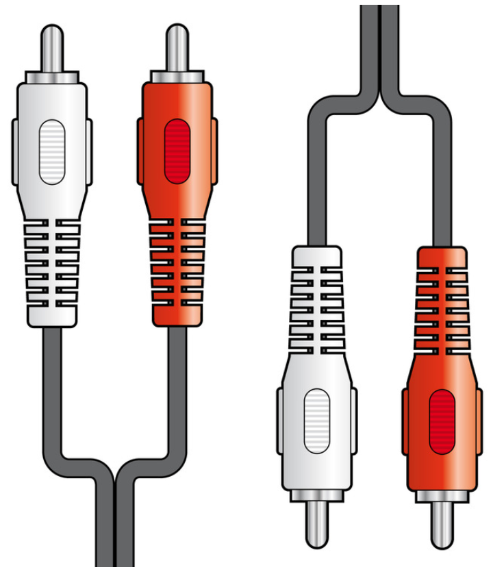 2 x RCA Plugs to 2 x RCA Plugs Leads 1.2m