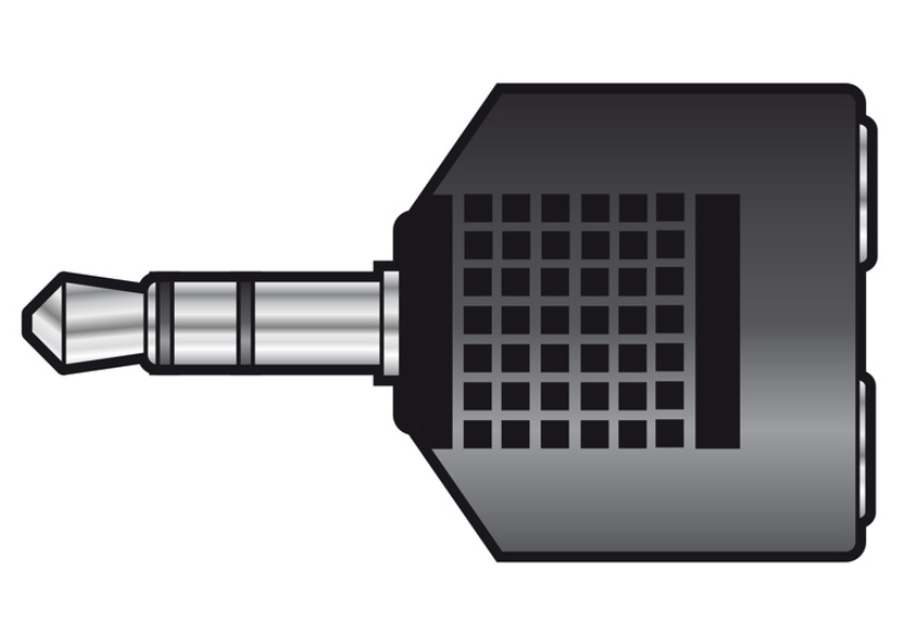 Splitter 3.5mm Stereo Jack Plug – 2 x 3.5mm Stereo Jack Sockets