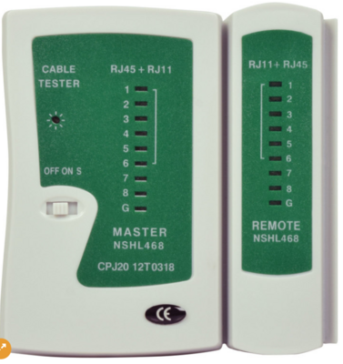RJ45/RJ11 Ethernet Network Cable Tester
