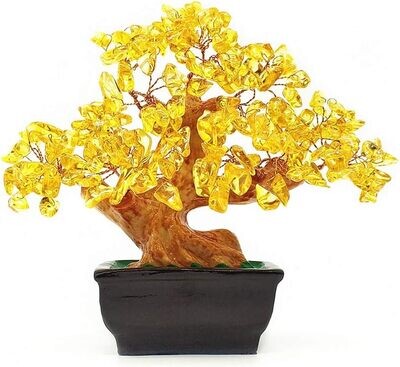 MONEY TREE CRYSTAL QUARTZ BONSAI STYLE FOR LUCK AND WEALTH