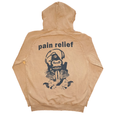 pain relief x 9 lives hood brown