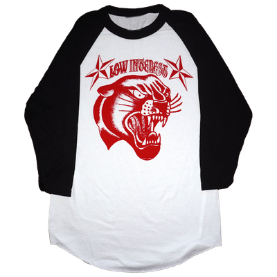 panther baseball tee black