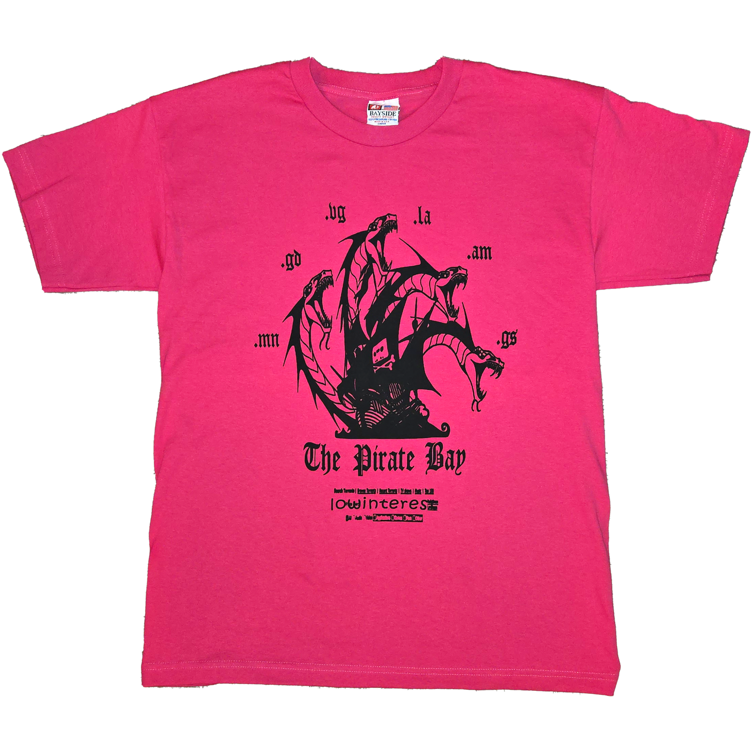 piracy is a + tee pink