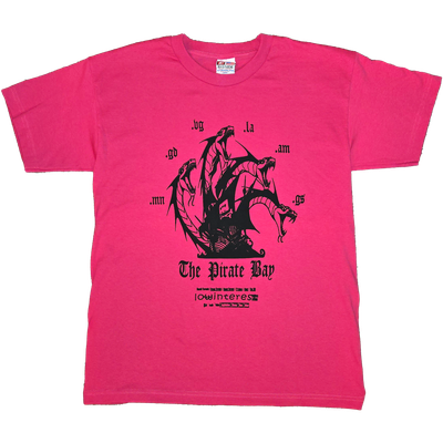 piracy is a + tee pink